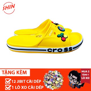 dép lê cross baya màu vàng💖FREESHIP💖dép lê cross baya hotrend BAYLE11 (Hồng Vân Shop)