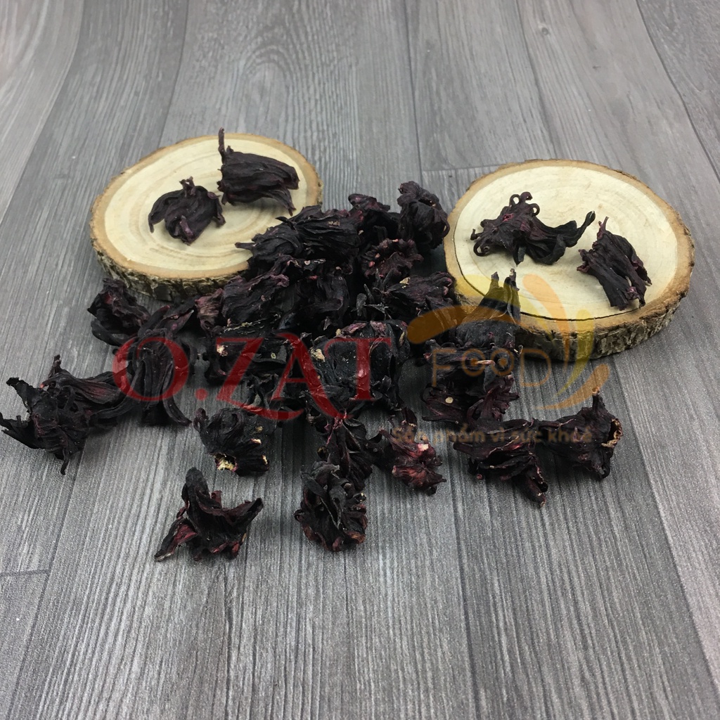 Hoa atiso đỏ (bụp giấm/hibiscus) sấy khô O.ZAT Food 100g -  mát gan giải nhiệt dưỡng tâm an thần