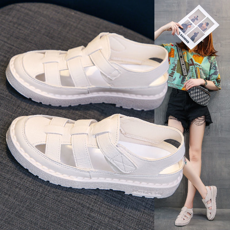 Sandal Đi Biển Đế Bằng Thiết Kế Mới Thời Trang Dành Cho Nữ