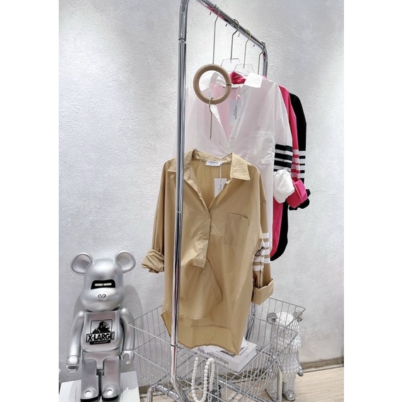 Áo sơ ki thom dáng dài