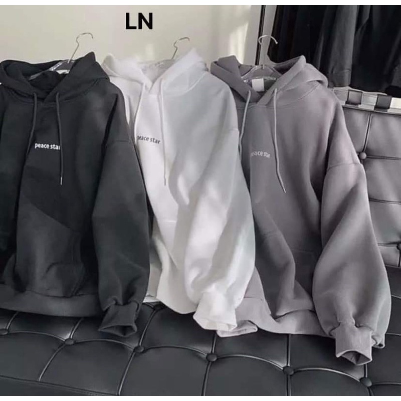 Áo hoodie nỉ cotton peace LN12