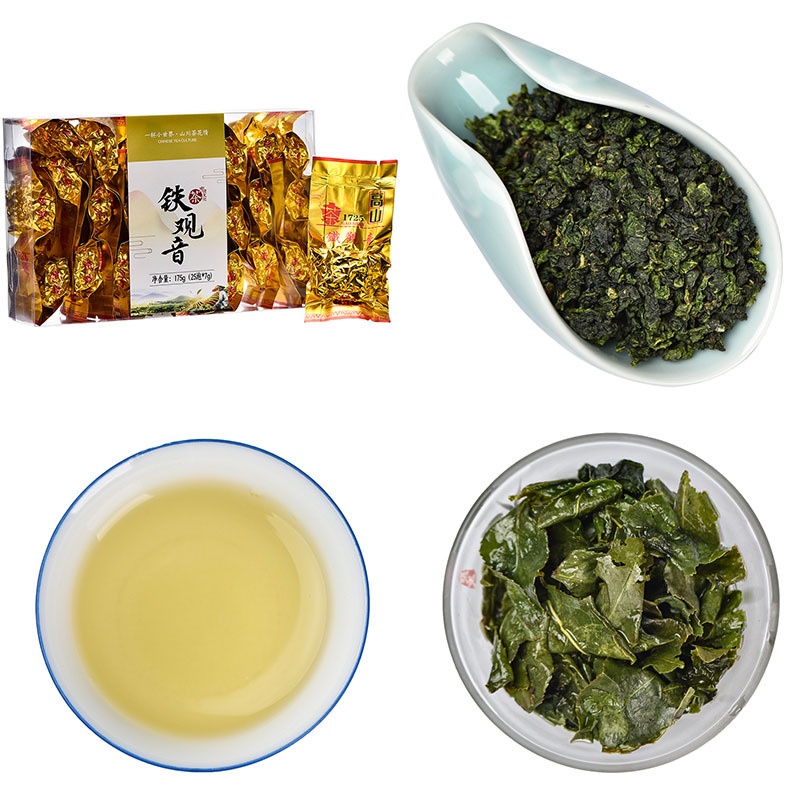 Trà Thiết Quan Âm, Đại Hồng Bào, Kim Tuấn Mi, Hồng Trà Tiểu Chủng (nguyên Túi 25 gói nhỏ)