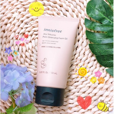 Sữa Rửa Mặt Tro Núi Lửa Innisfree Jeju Volcanic Innisfree Sạch Bã Nhờn Ngăn Ngừa Mụn