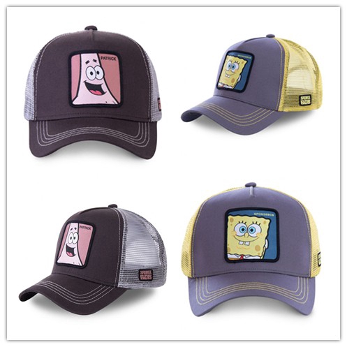 Mũ lưới SpongeBob Snapback Cotton PATRICK Mũ bóng chày Nam và Nữ Hip Hop Daddy Cap có thể điều chỉnh