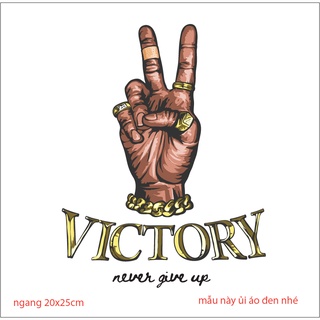 Hình ủi nhiệt ủi áo hình HI VICTORY