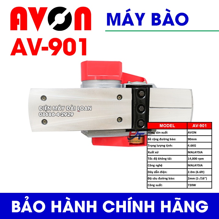 Máy bào gỗ AVON mã hàng AV-901