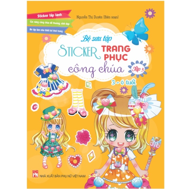 Sách - Combo Bộ sưu tập Sticker trang phục Công chúa 3 - 6 tuổi (4 Tập)