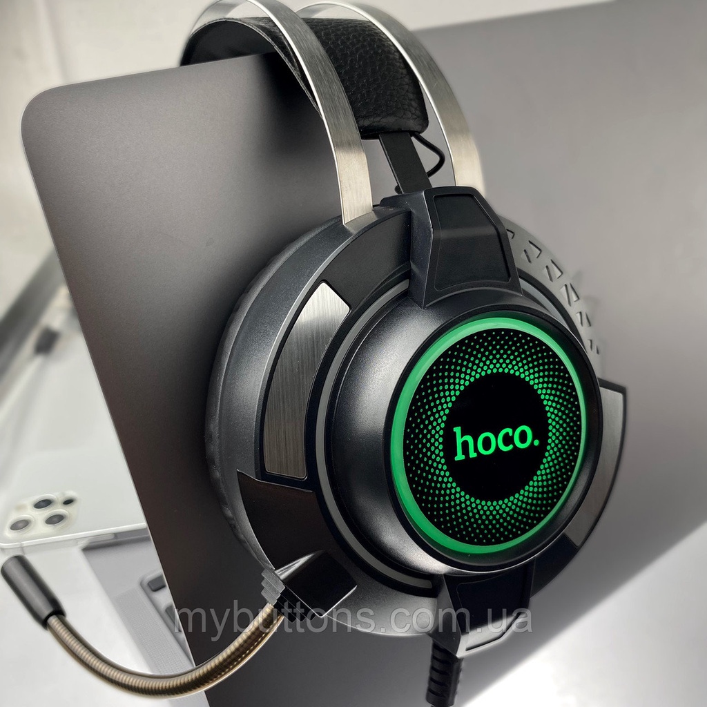 Tai Nghe Chụp Tai Gamming Hoco ESD06 Đèn LED Siêu Cấp- Âm Thanh Hay Chân Thật, Thiết Kế Khỏe Khoắn Năng Động.