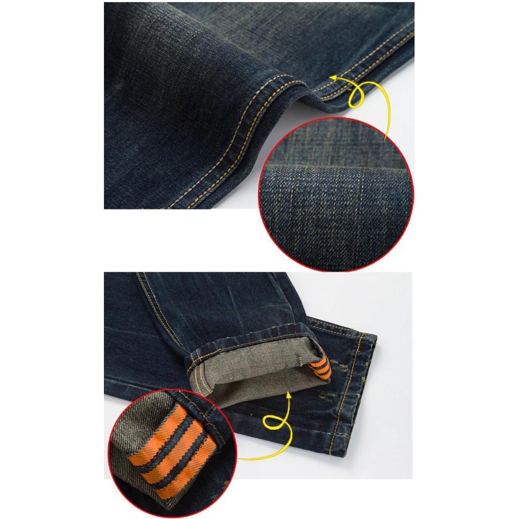 Quần Jeans nam co giãn ống suông năng động
