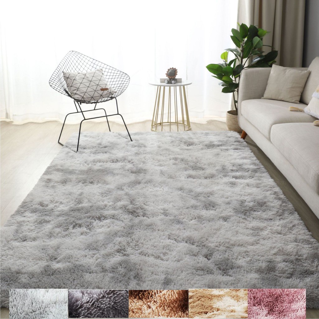 Thảm lông trải sàn màu gradient gồm nhiều kích thước tùy chọn