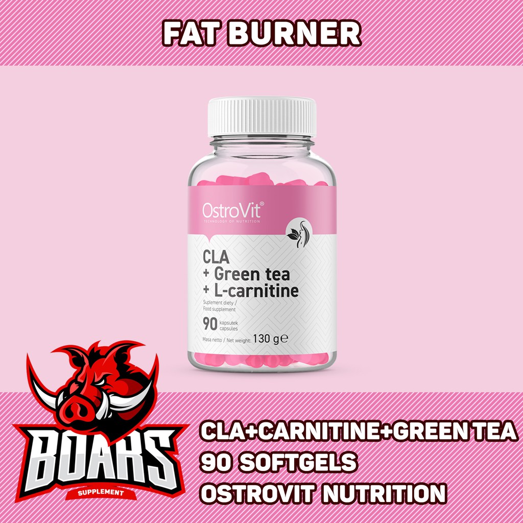 CLA + CARNITINE + GREEN TEA - HỖ TRỢ GIẢM MỠ KÊT HỢP TINH CHẤT TRÀ XANH CỦA OSTROVIT (90 VIÊN)