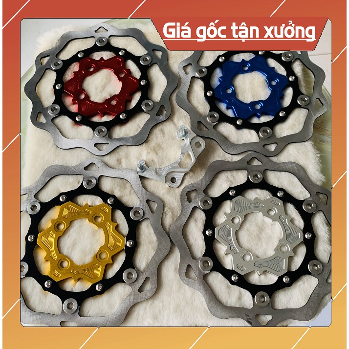 [ Siêu Rẻ ] Đĩa KTM 260mm + Tặng kèm lòng đĩa, ỐC , có pát gắn HEO ZIN cho tất cả các dòng xe máy thông dụng