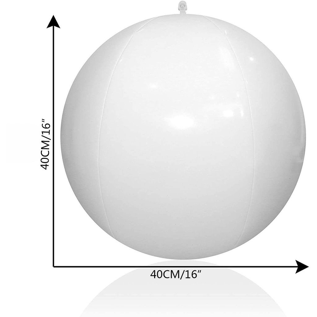 Bong Bóng PVC Bơm Hơi 40CM Phát Sáng Trang Trí Bể bơi / Sân Vườn Ngoài Trời Vui Nhộn