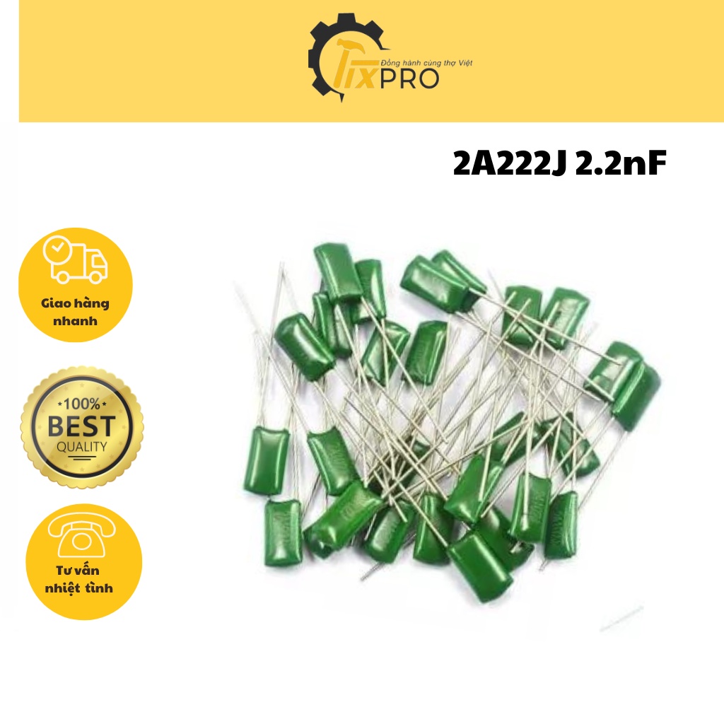 Tụ mica 2A222J 2.2nF 100V (10c)