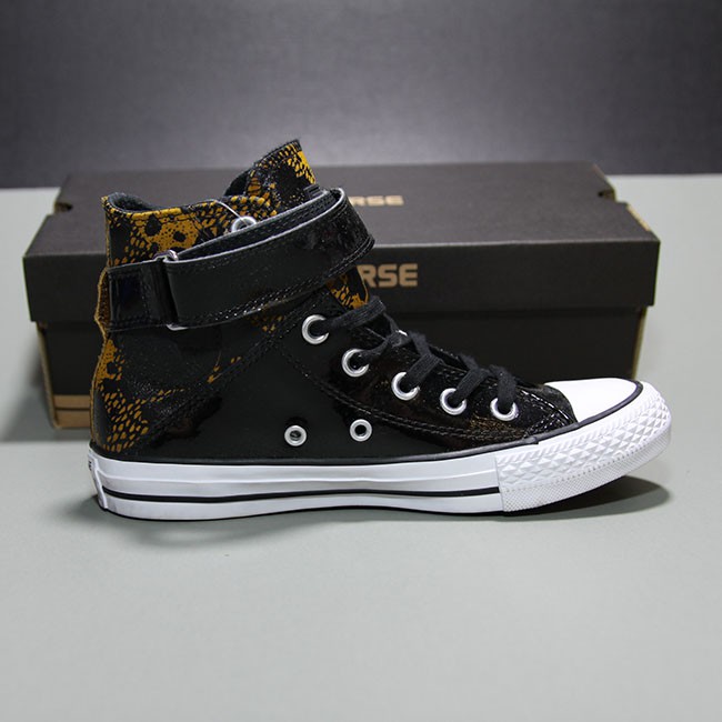 Giày Converse cao cổ da đen CCDD07