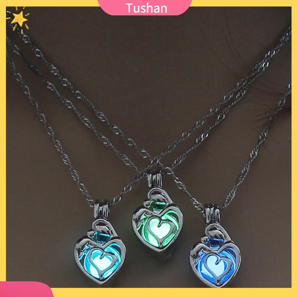 Dây chuyền mặt trái tim tush _ phát sáng