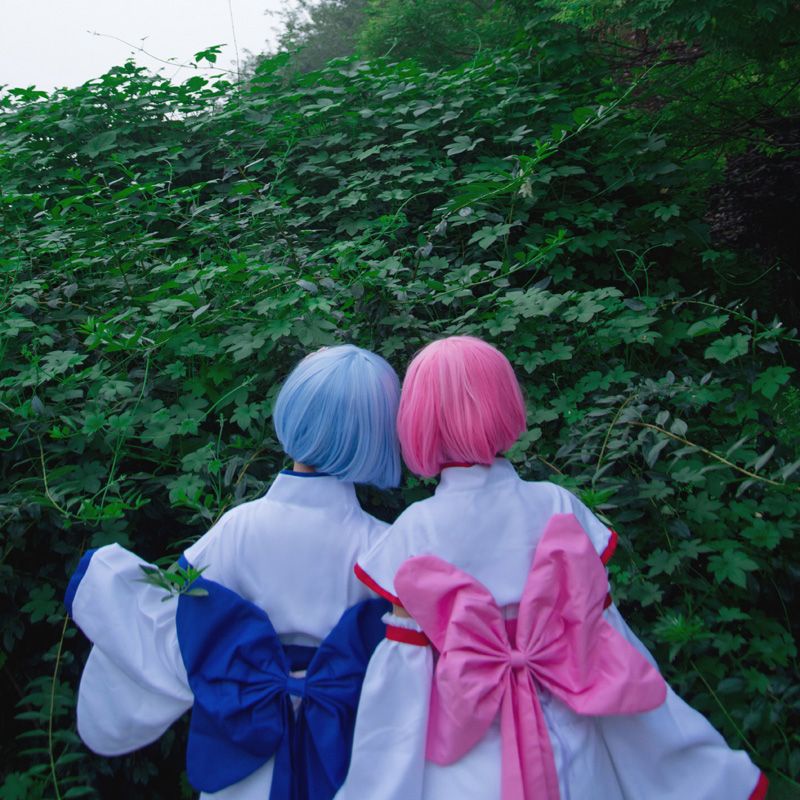 Bộ Đồ Kimono Hóa Trang Nhân Vật Anime Re: Zero-Starting Life in Another World Ramrem