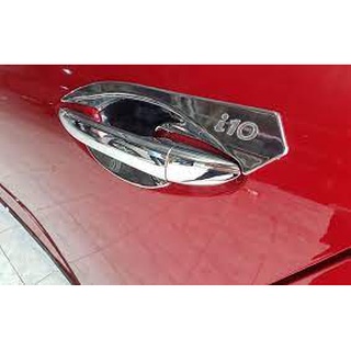 Ốp tay nắm cửa, hõm cửa xe hyundai i10 2014-2020 mạ crom cao cấp