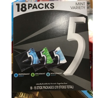 Kẹo cao su Singum Wrigley No 5- hàng xách tay Mỹ