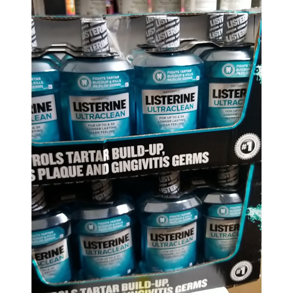 Nước súc miệng Listerine Ultraclean Cool Mint  1,5 Lít của mỹ