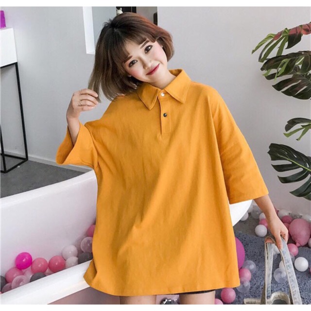 ÁO POLO UNISEX PHOM RỘNG THỜI TRANG | BigBuy360 - bigbuy360.vn