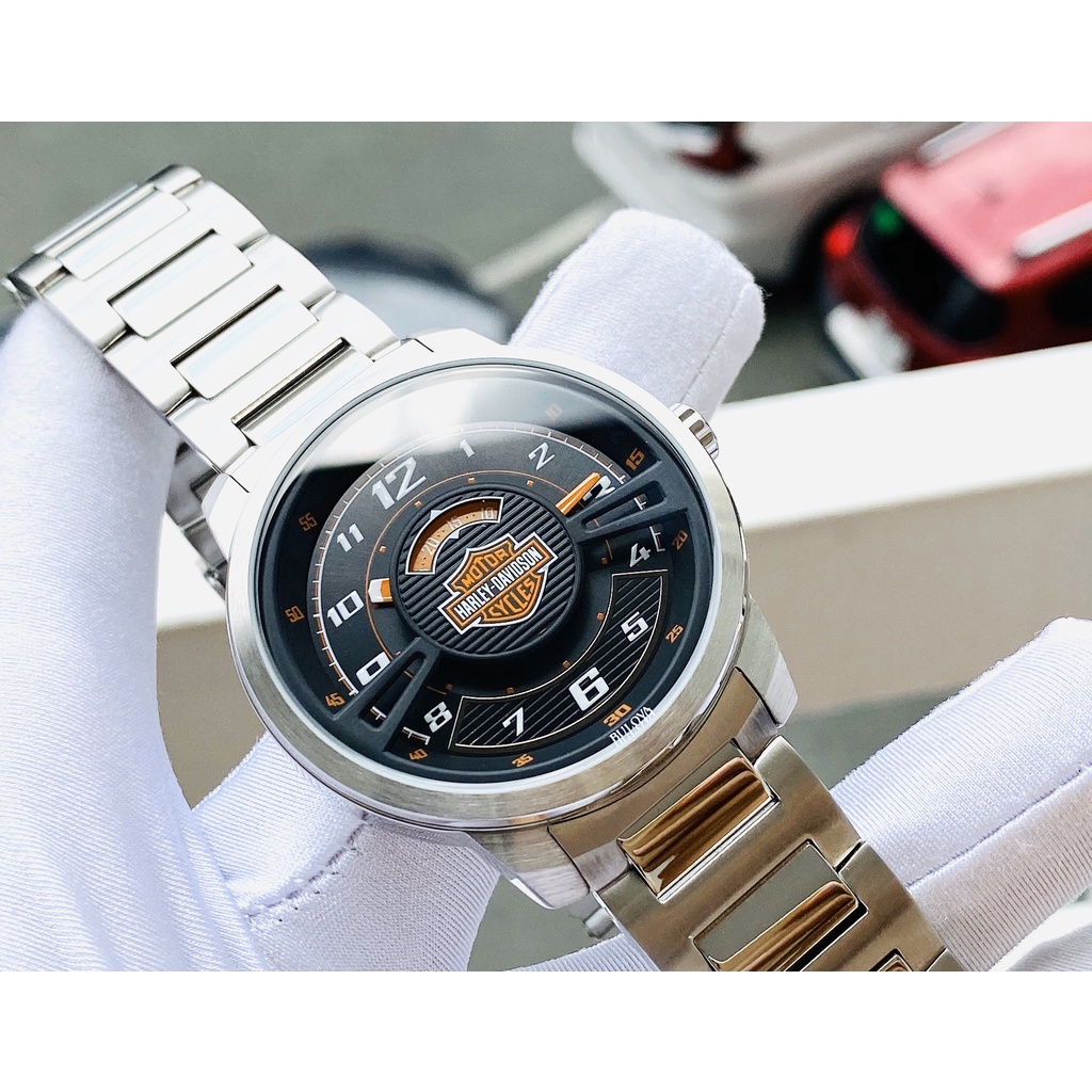 Đồng hồ nam BULOVA HARLEY-DAVIDSON MEN'S WATCH thiết kế thanh lịch.