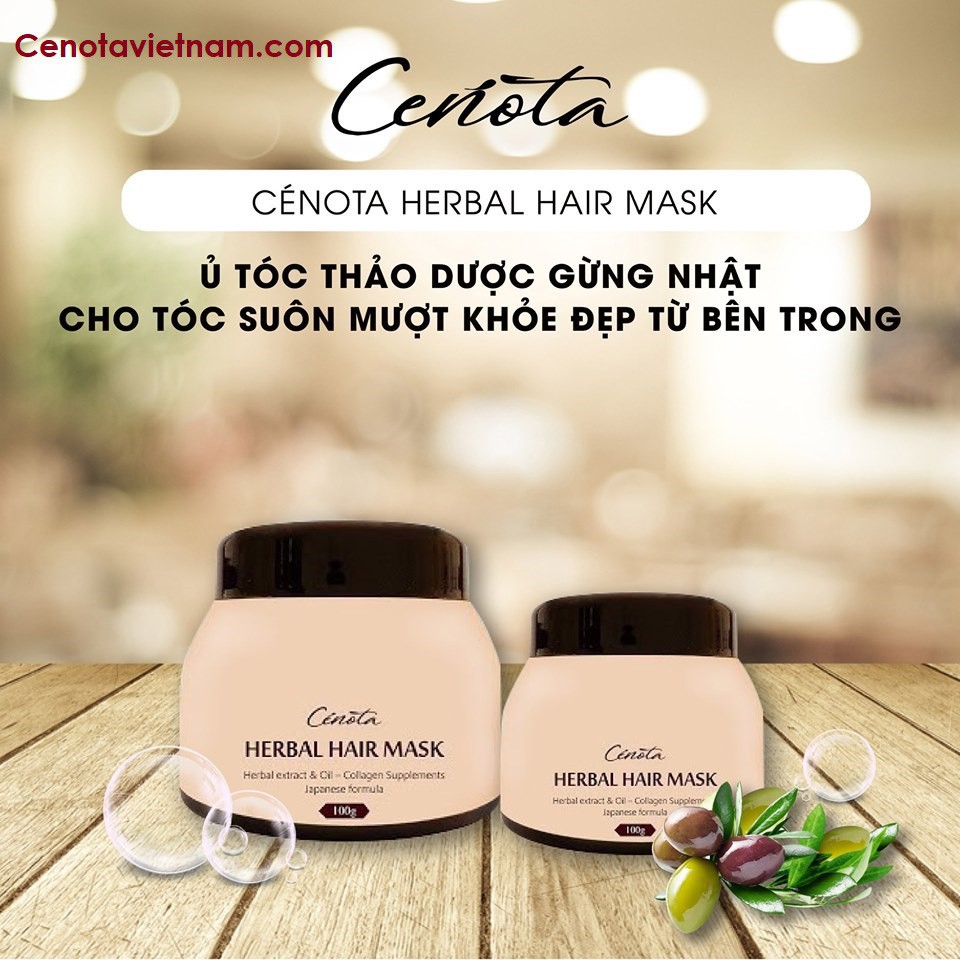 Ủ tóc thảo dược gừng Herbal Hair Mask 100gr, ủ tóc công thức mới từ Nhật Bản