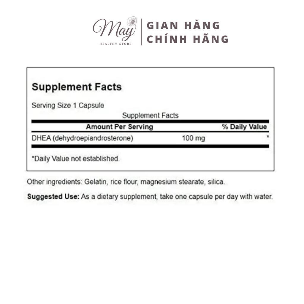 Viên Uống Swanson DHEA 100mg Tăng Cường Sức Khỏe Sinh Lý Nam Và Nữ