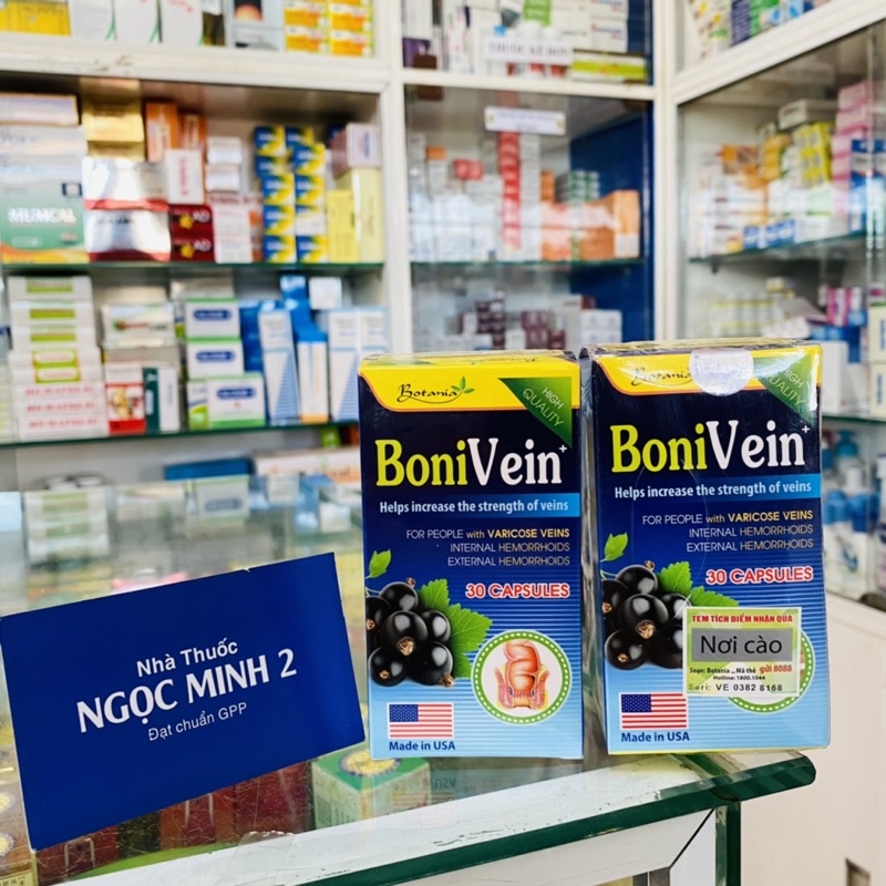 ✅ [Chính Hãng] Boni Vein (Hộp 30 viên) Thực phẩm phòng ngừa trĩ và giảm các biến chứng của bệnh trĩ