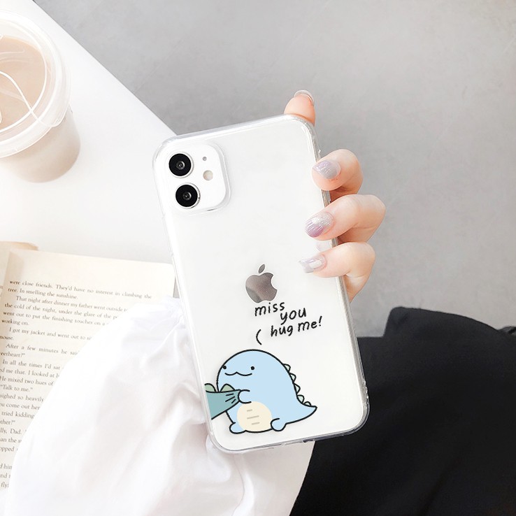 Ốp lưng iphone Naughty Dino viền trong chống ố 6/6plus/6s/6splus/7/7plus/8/8plus/x/xr/xs/11/12/13/pro/max/plus/promax | BigBuy360 - bigbuy360.vn