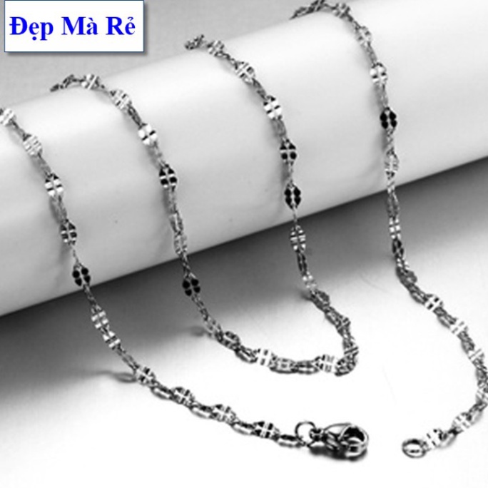 Dây chuyền xoắn nữ lá me - Cam kết 1 đổi 1 nếu hoen , gỉ sét