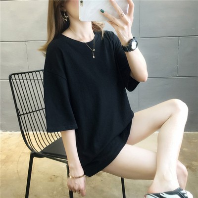 Summer candy color solid color Women Clothes short-sleeved women's T-shirt top | BigBuy360 - bigbuy360.vn