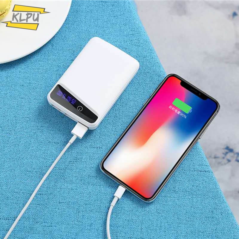 Set 3 Vỏ Pin Sạc Dự Phòng 18650 3 Cổng Usb Diy