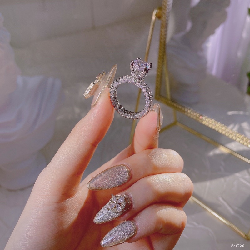 Nhẫn xi bạch kim 💎