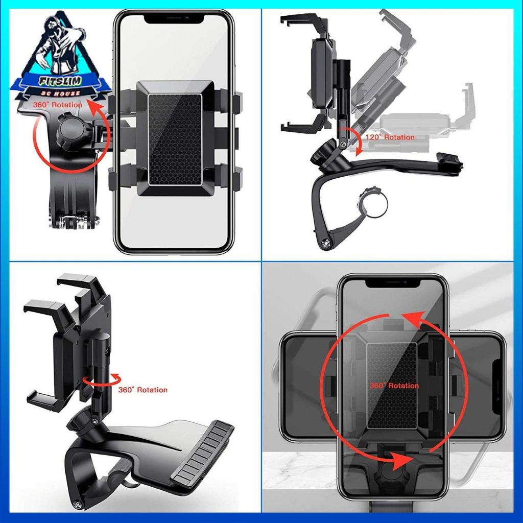 Giá đỡ điện thoại xoay 1200 độ gắn xe hơi tiện dụng