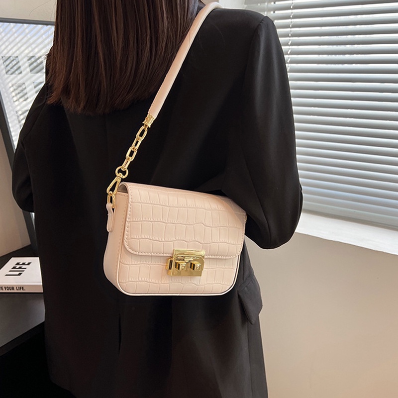 Túi Đeo Chéo Dáng Vuông Nhỏ Họa Tiết Vân Đá Phong Cách Cổ Điển Thời Trang Cho Nữ