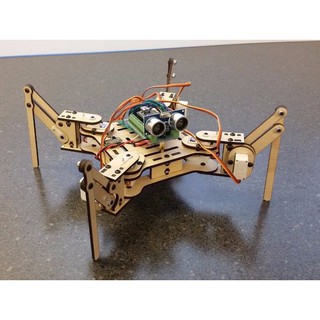 [Khung + ốc vít + động cơ servo] Robot nhện meped 1