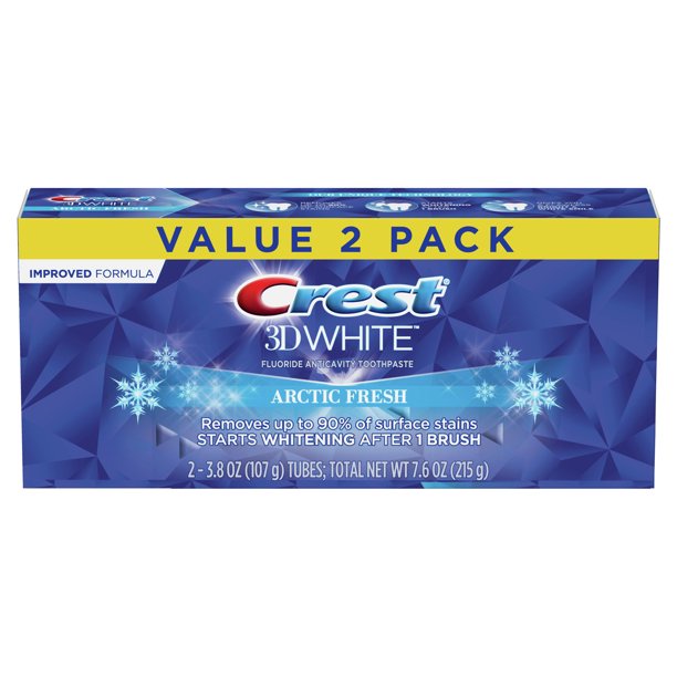 Kem đánh răng Crest 3D White 3in1 Arctic Fresh