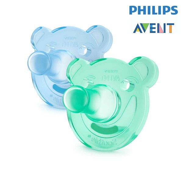 Ty ngậm silicon nguyên khối chuẩn y tế Philips Avent 3th+