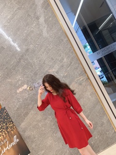 ĐẦM ĐỎ CỘT NƠ EO (VỀ LẠI)