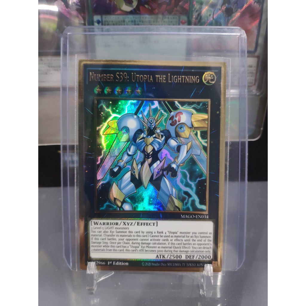 Lá bài thẻ bài Number S39 Utopia the Lightning - Premium Gold Rare - Tặng bọc bài nhựa bảo quản