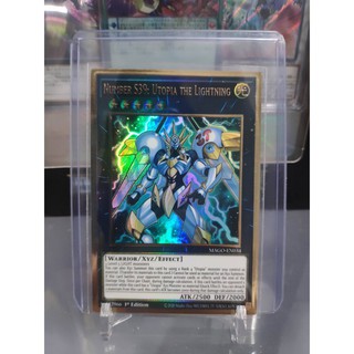 [ Dưa Hấu Yugioh ] Lá bài thẻ bài Number S39 Utopia the Lightning - Premium Gold Rare - Tặng bọc bài nhựa bảo quản