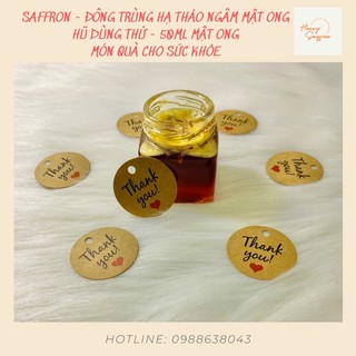Nhụy Hoa Nghệ Tây Saffron Đông Trùng Hạ Thảo Ngâm Mật Ong Hủ 50ml Hàng Chính Hãng - SAFFRON TÂY Á