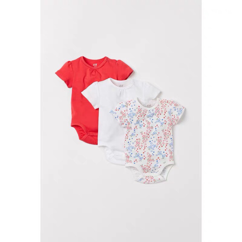 Body jumsuit be trai be gai HM chính hãng H&M auth cho bé 6-12kg 4-12M