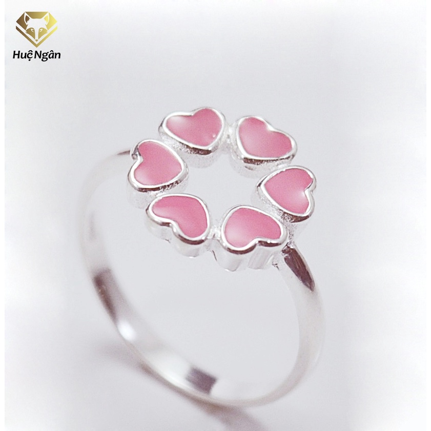 Nhẫn bạc Ý 925 Huệ Ngân - Tim xinh JZ039
