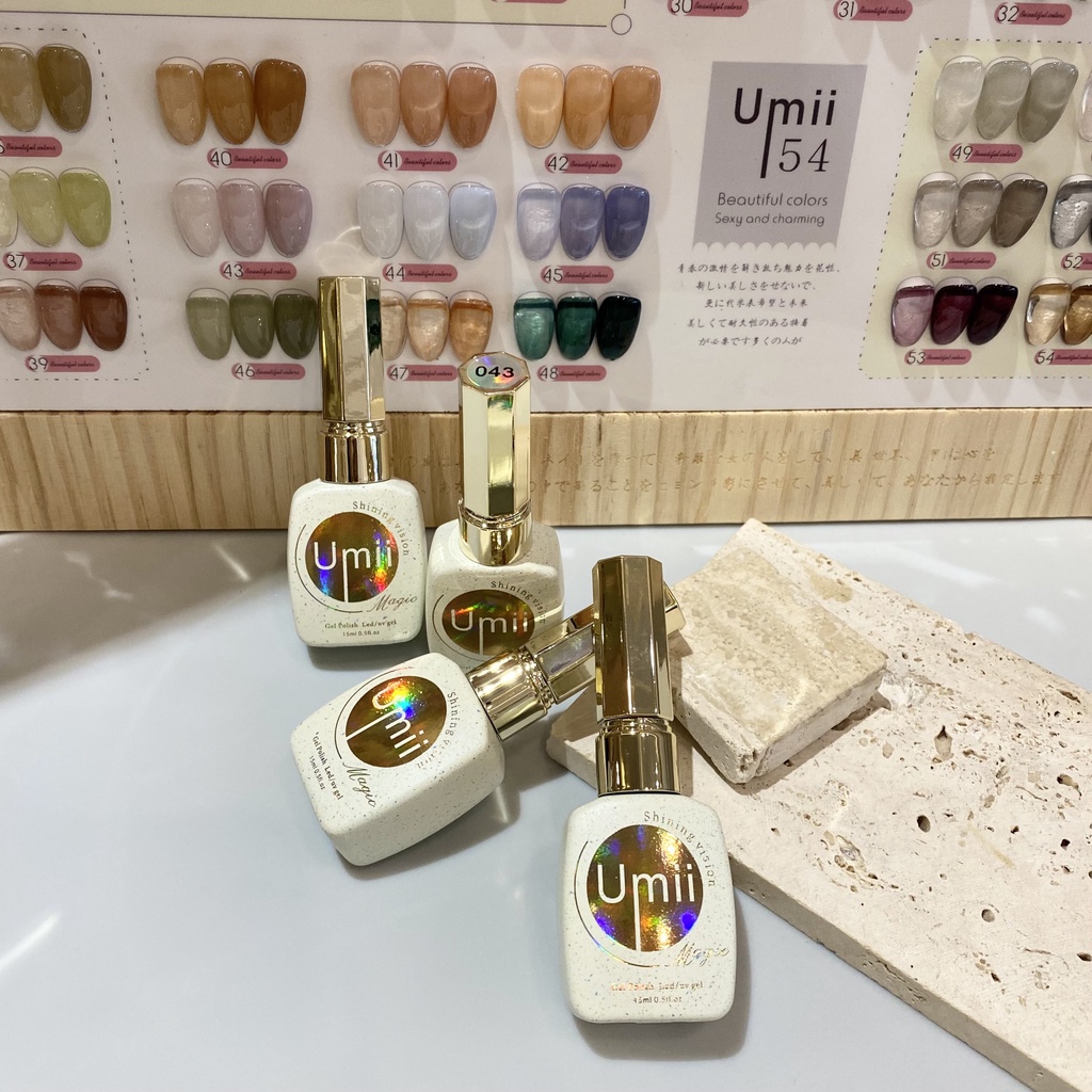 Sơn thạch umi 54m tone màu nhẹ nhàng thanh lịch - Đồ nails Nhật Quyên