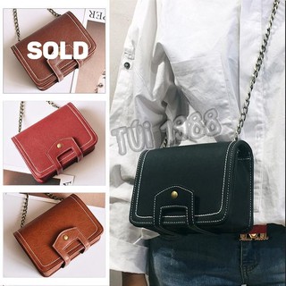 Túi đeo chéo cổ điển khóa đáy nam châm phong cách Vintage MS0107