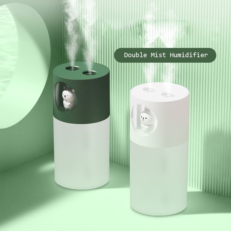 Fnelse Double Spray Air Humidifier Cute Pet Purifier 380ML