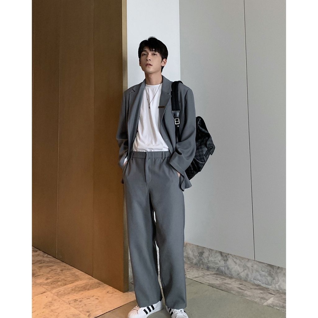 Bộ set quần áo Blazer dài tay nam nữ Mavota quần dài áo vest thu đông unisex phong cách Hàn Quốc SB252