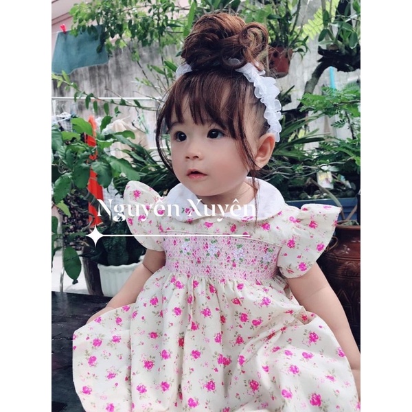 Tuban/ băng đô tóc giả búi xoăn cho bé